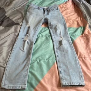 New 10-12 girl ripped jeans